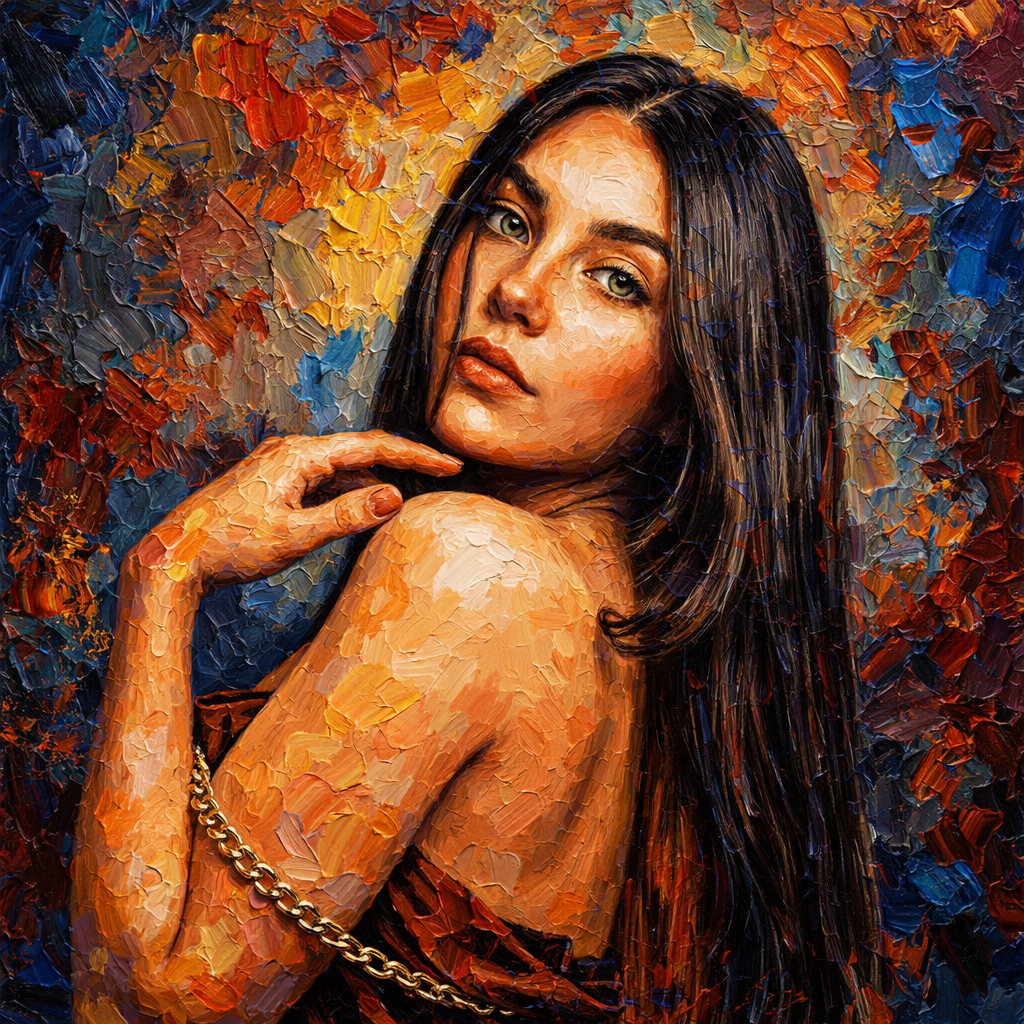 Palette Knife Painting style example