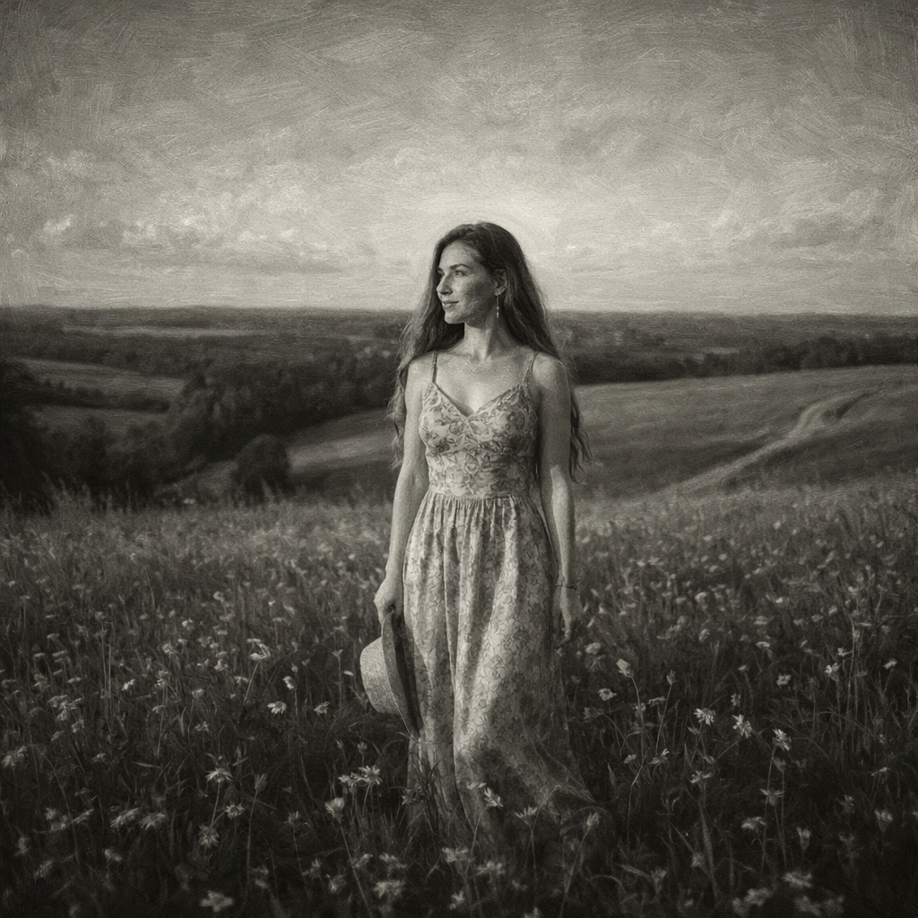 Oil Underpainting style example