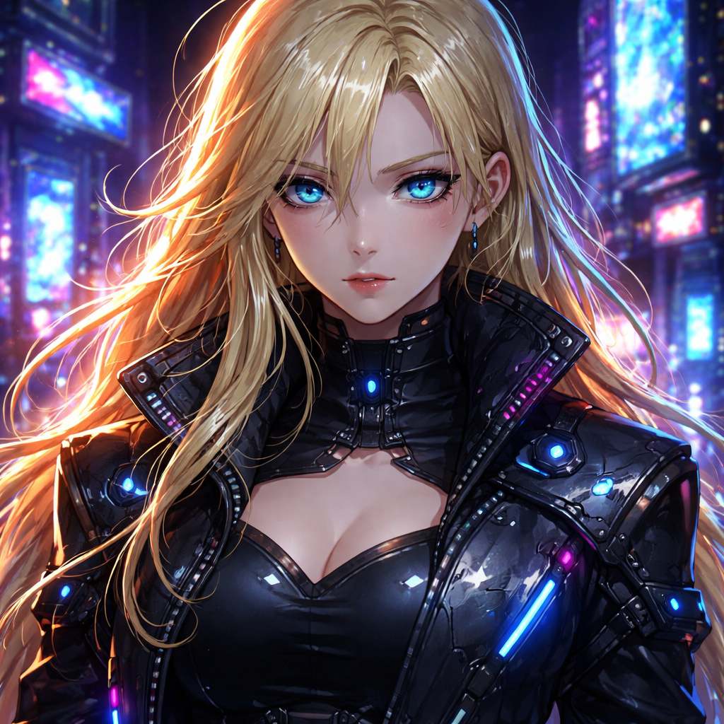 havingblonde hair blue eyes dark misterious