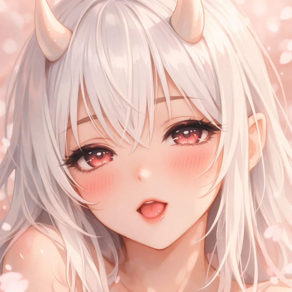 Onlyface hormy girl with white hair