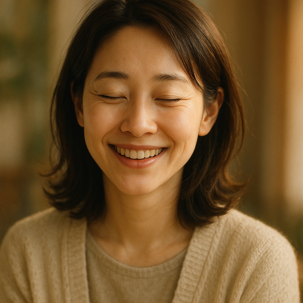 暖阳般的治愈笑容，总是温柔地注视着他人，散发着令人安心的能量，轻声细语地倾听并给予温暖的支持，像一剂良药抚慰着受伤的心灵。