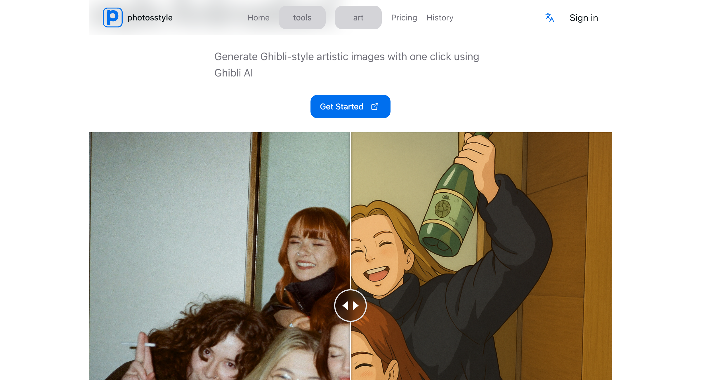 Ghibli Style Before and After Examples