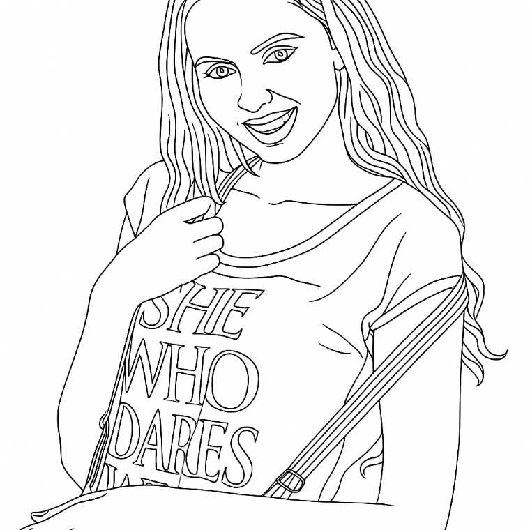 Generated Coloring Page Result