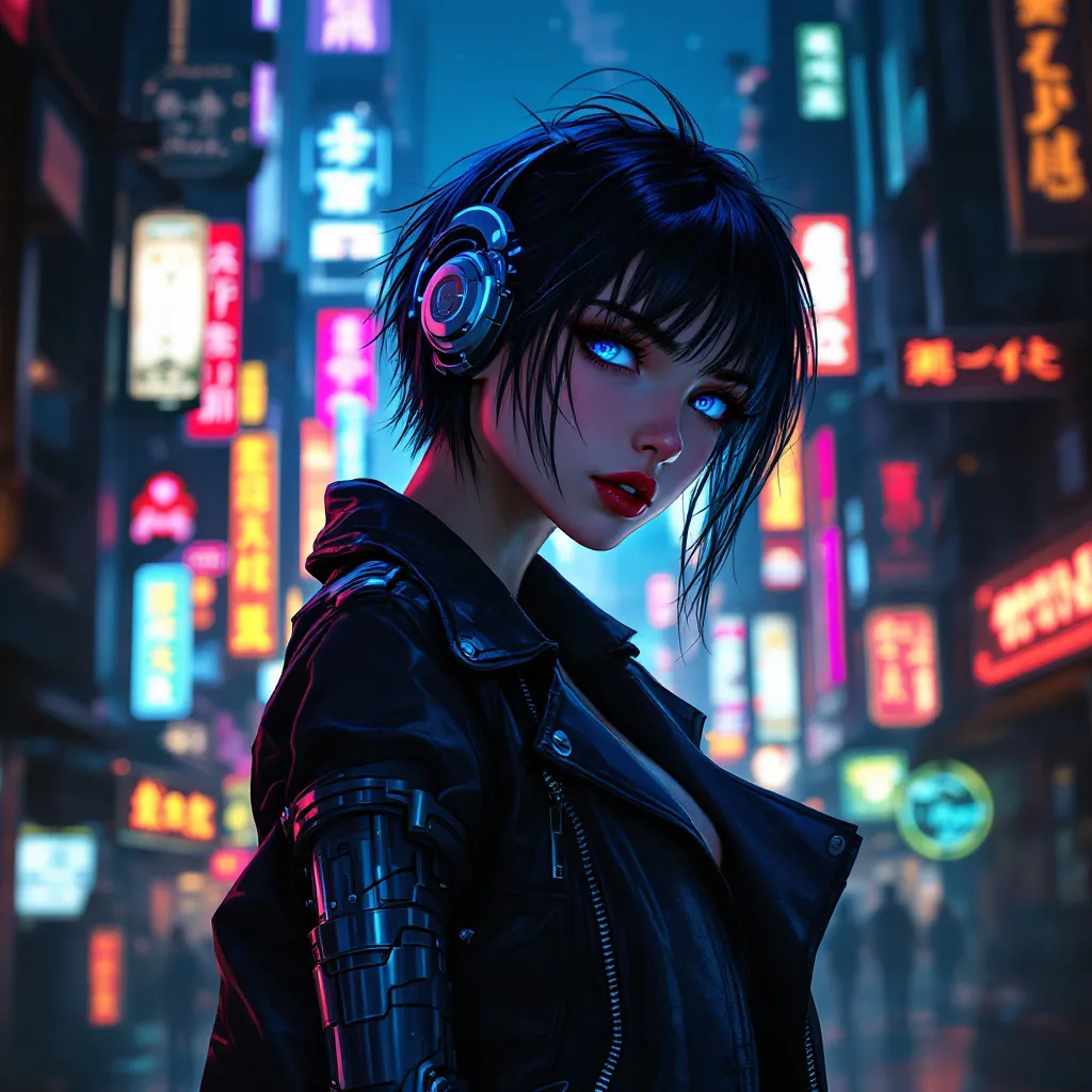 Cyberpunk Anime Profile Picture Collection