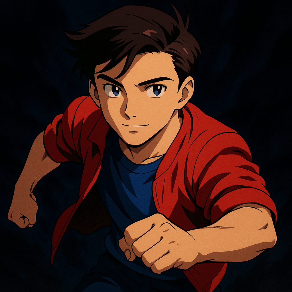 セル画イラストでクールに
ポートレート系アニメ風イラスト、ダークアニメ調ポートレートで
胸の高さくらいまでは描いて
MV風イラスト、背景は暗め、顔は優しく、七三分け