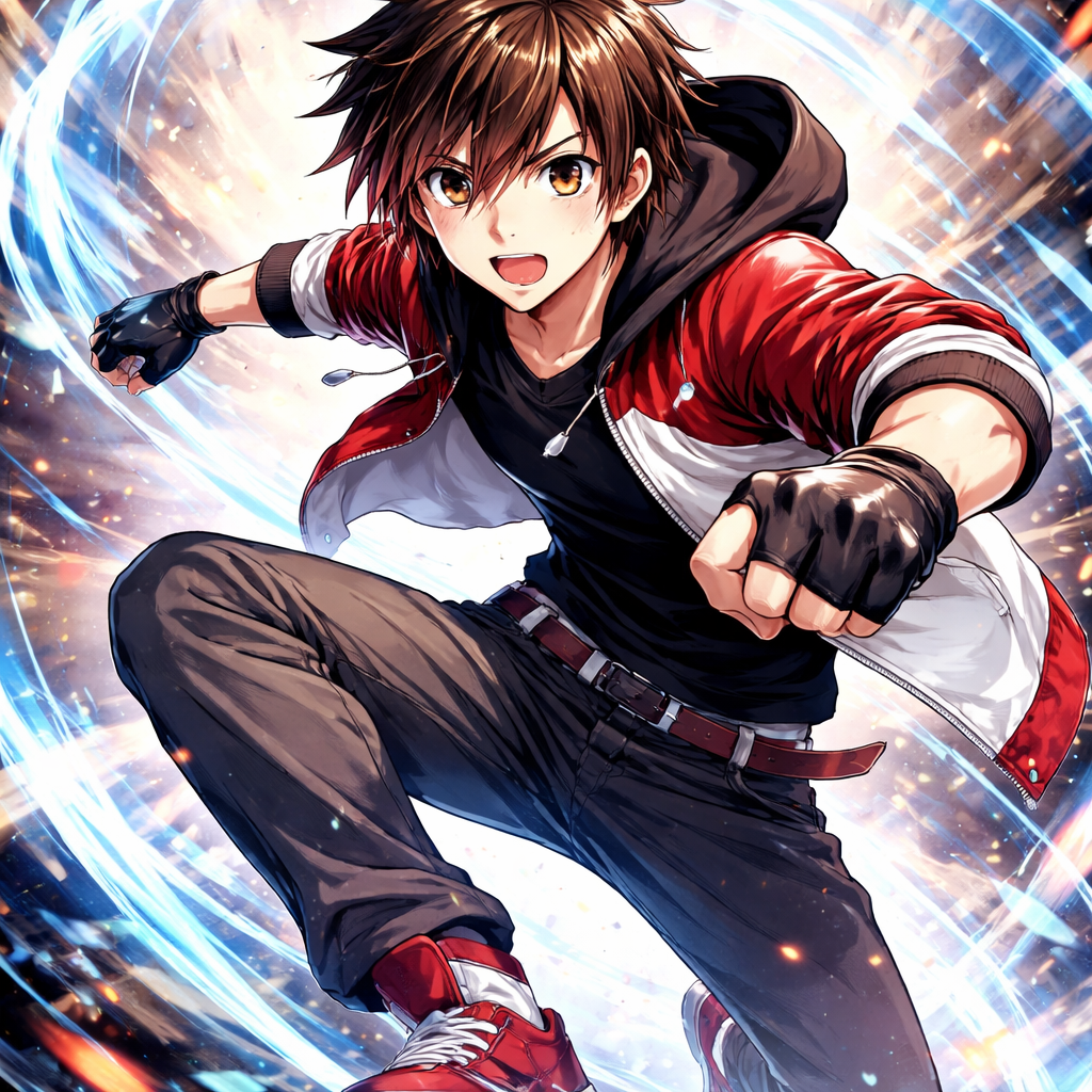 Animeboy 18 years old without shiny fingers