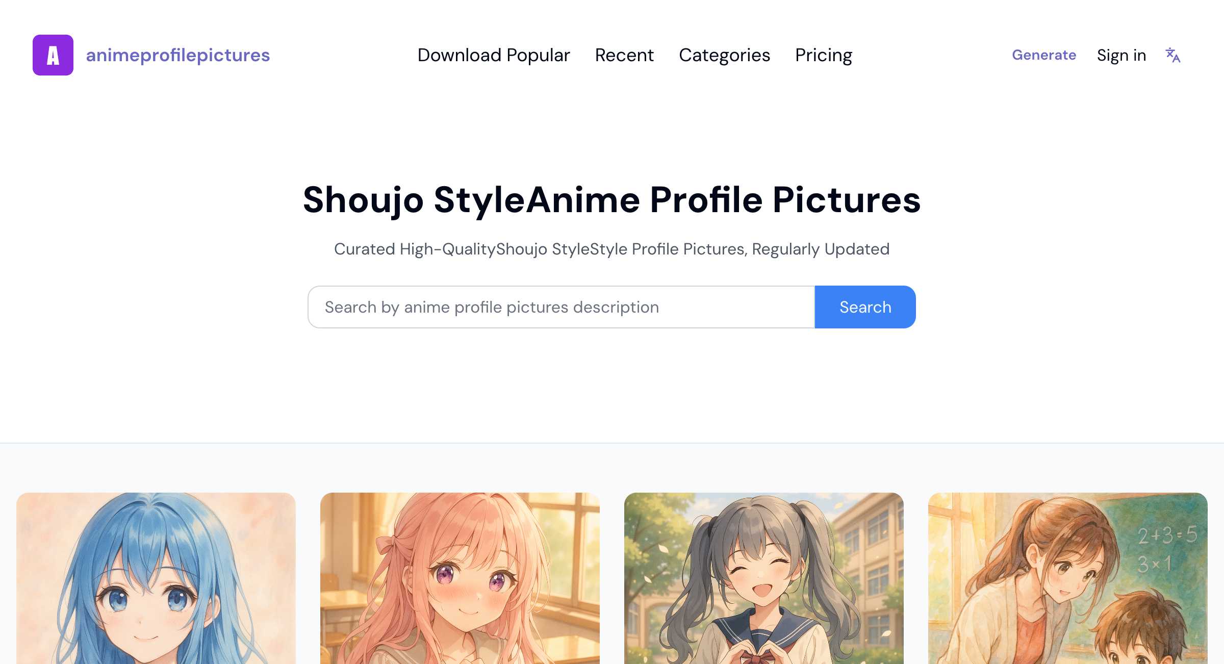 Shoujo Style Anime Girl